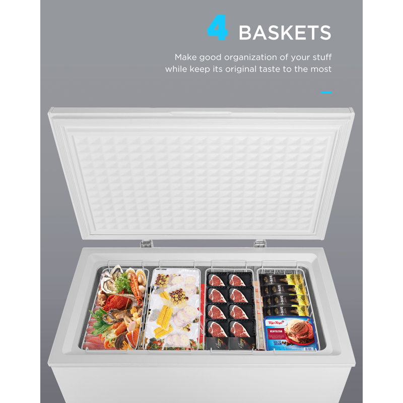 Northair 7 Cubic Feet cu. ft. Portable Chest Freezer with Adjustable